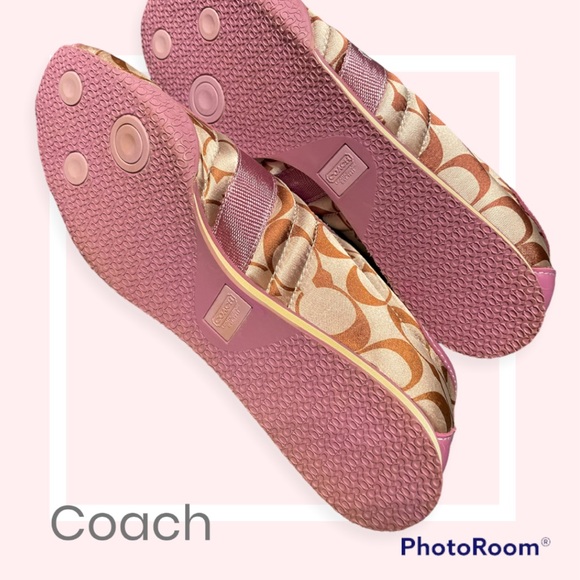 Authentic Coach Kirby Sateen Leather Shoes Women's Size 9.5 M Fashion Sneaker - Picture 4 of 5